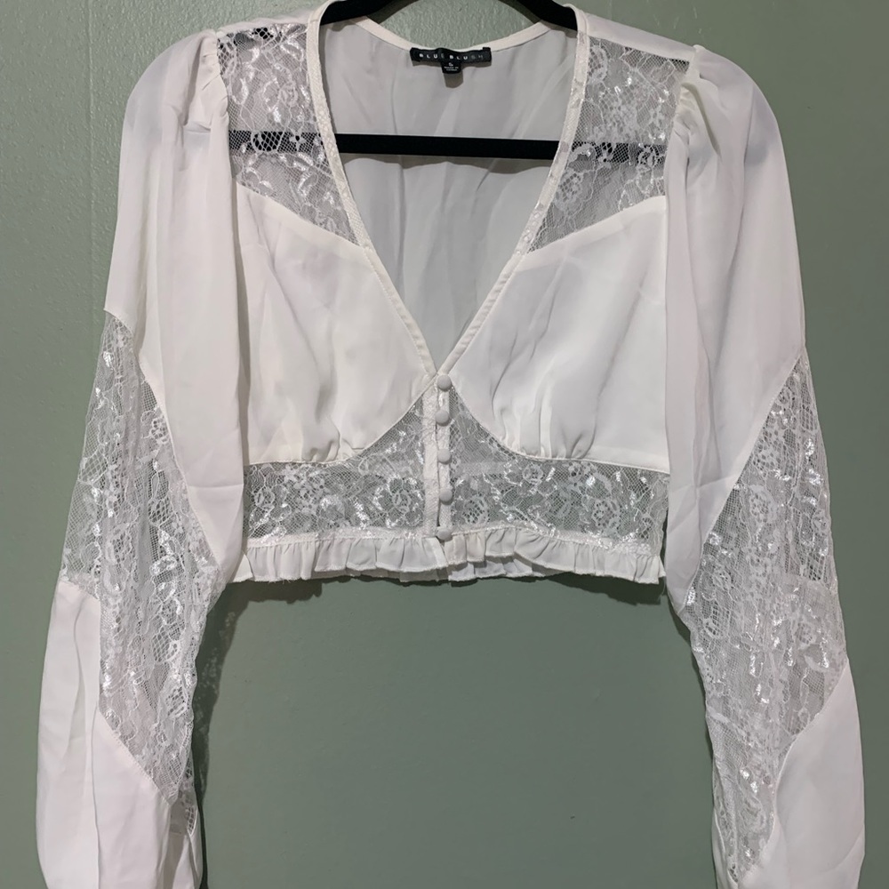 Lace crop top